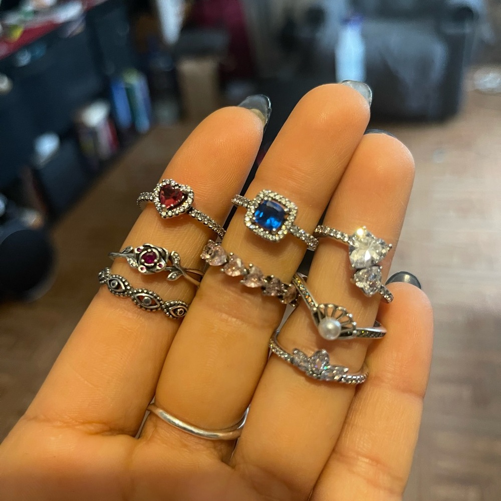 Elegant Silver and Gemstone Ring 
¡¡PRICE IS FOR EACH ONE!!